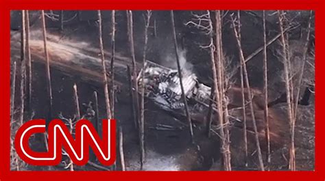 Drone video shows moment Ukrainian artillery strikes Russian .